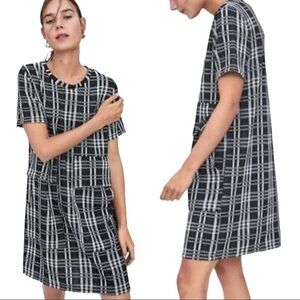 ⚫️ ZARA plaid jacquard dress